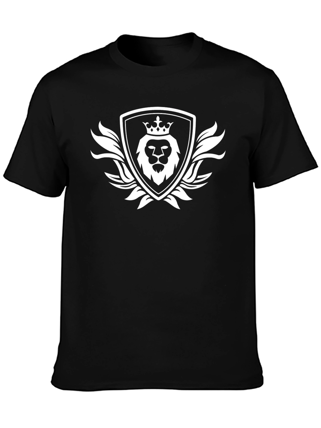 Black Lion Crest Graphic Tee