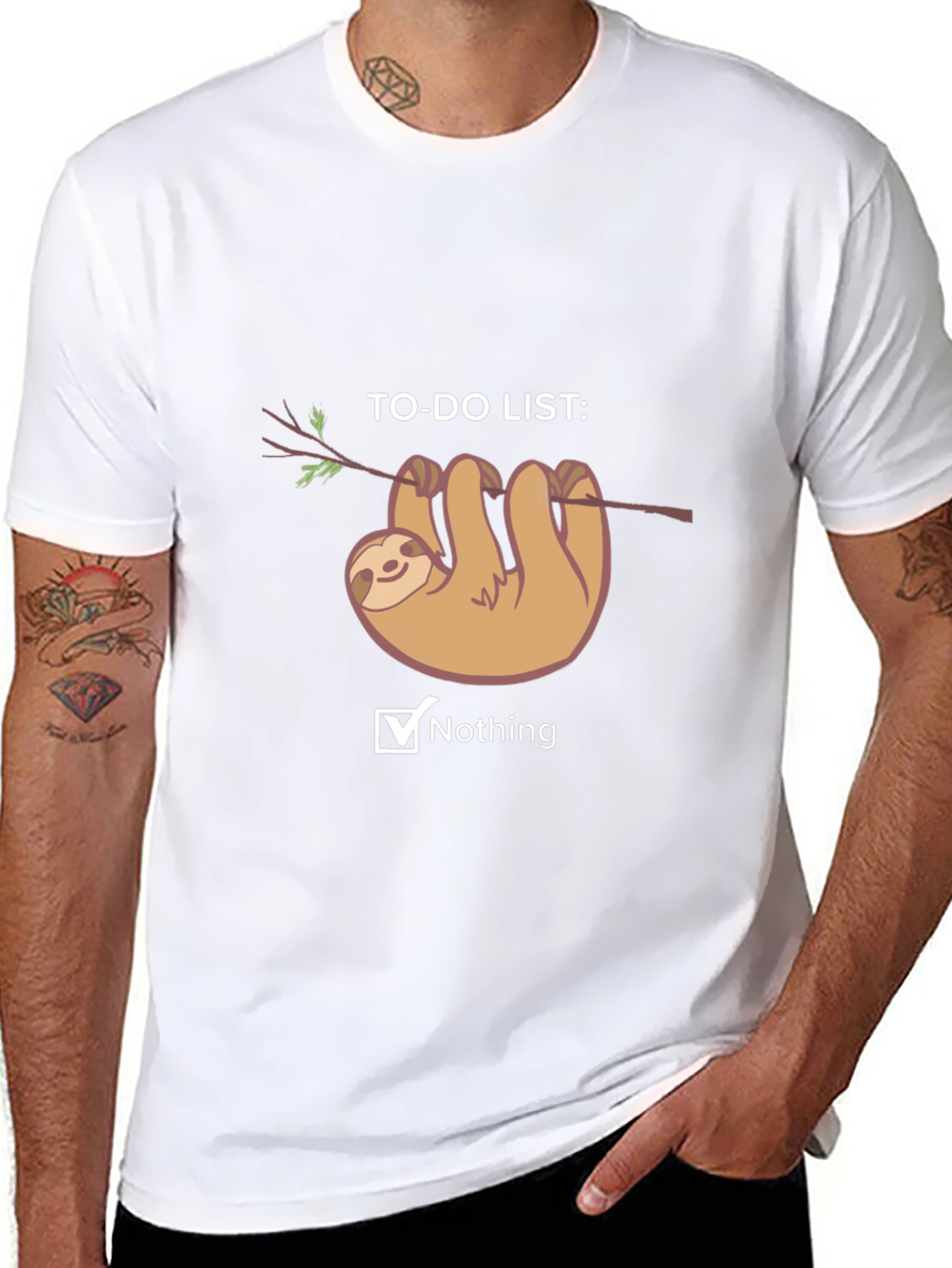Sloth To-Do List Nothing T-Shirt