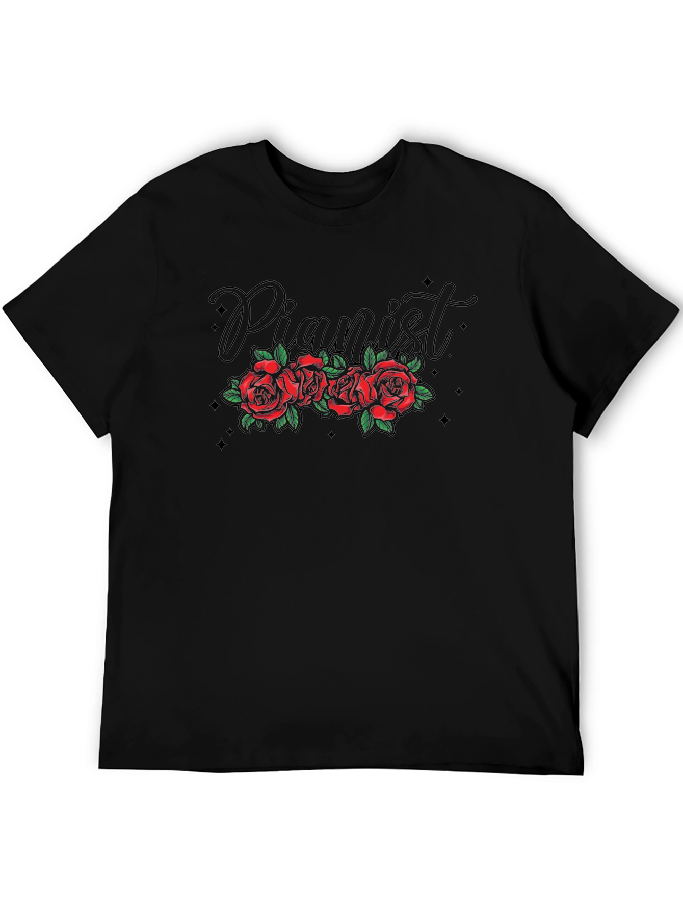 Pianist Roses Graphic T-Shirt