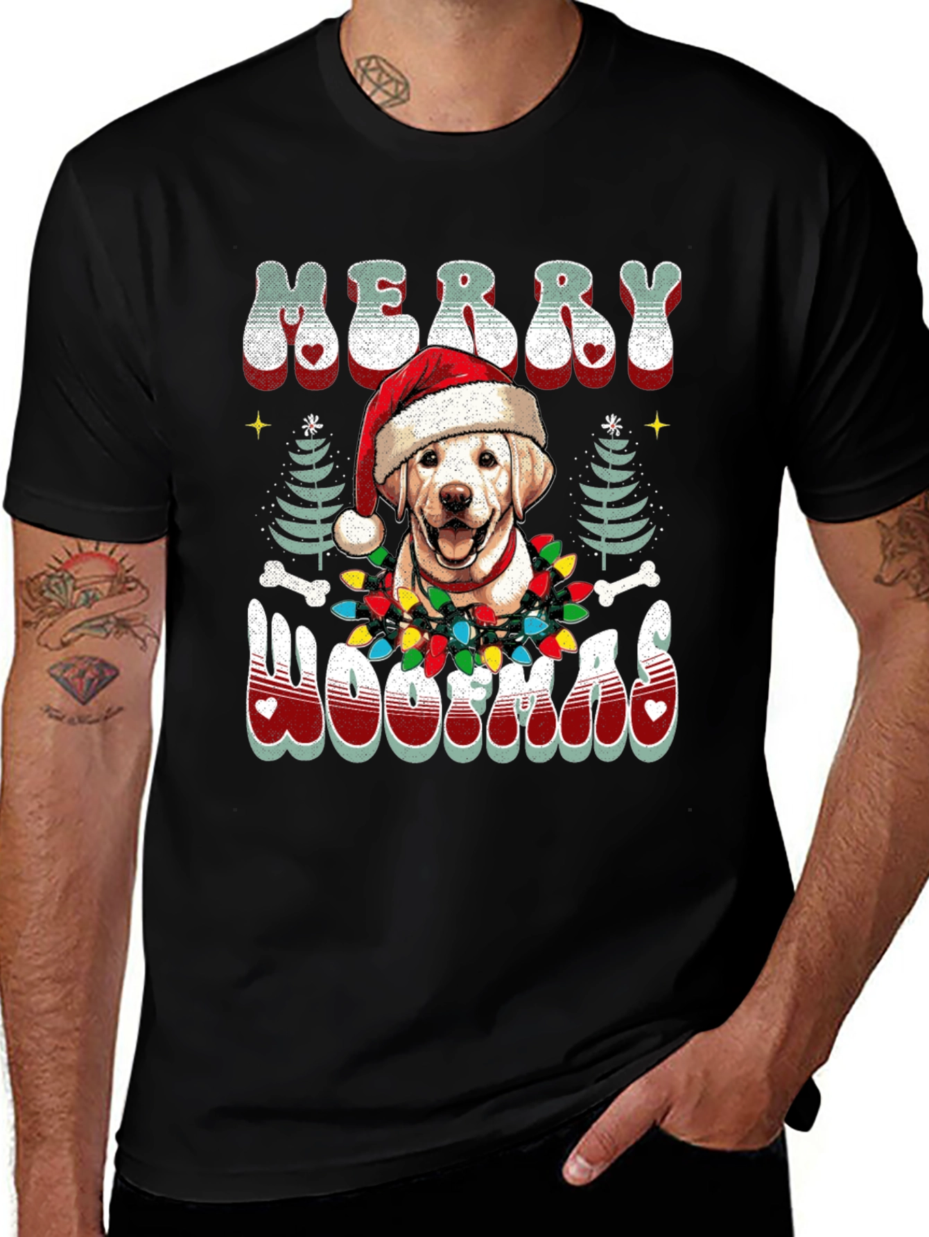 Merry Woofmas Dog Christmas T-Shirt