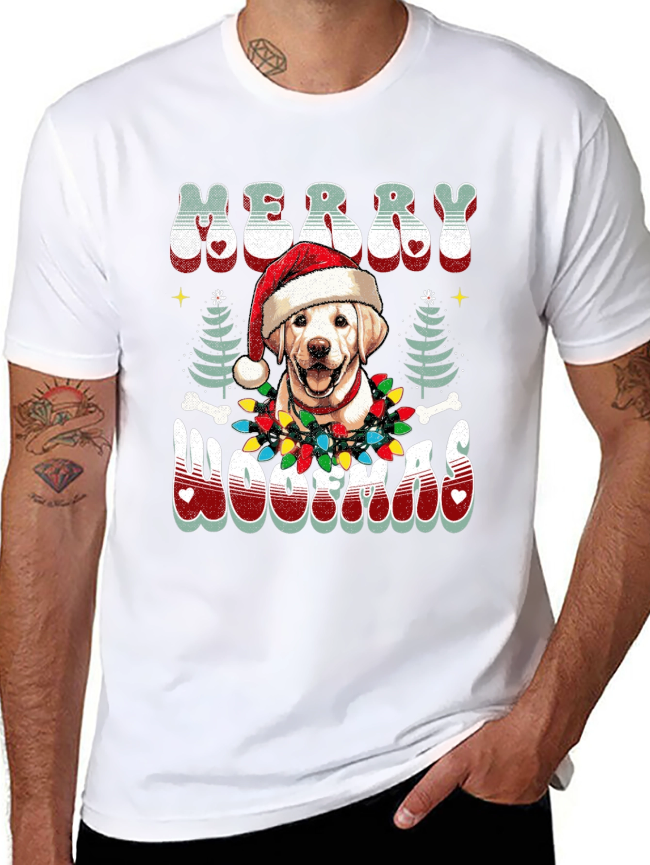 Merry Woofmas Dog Christmas T-Shirt