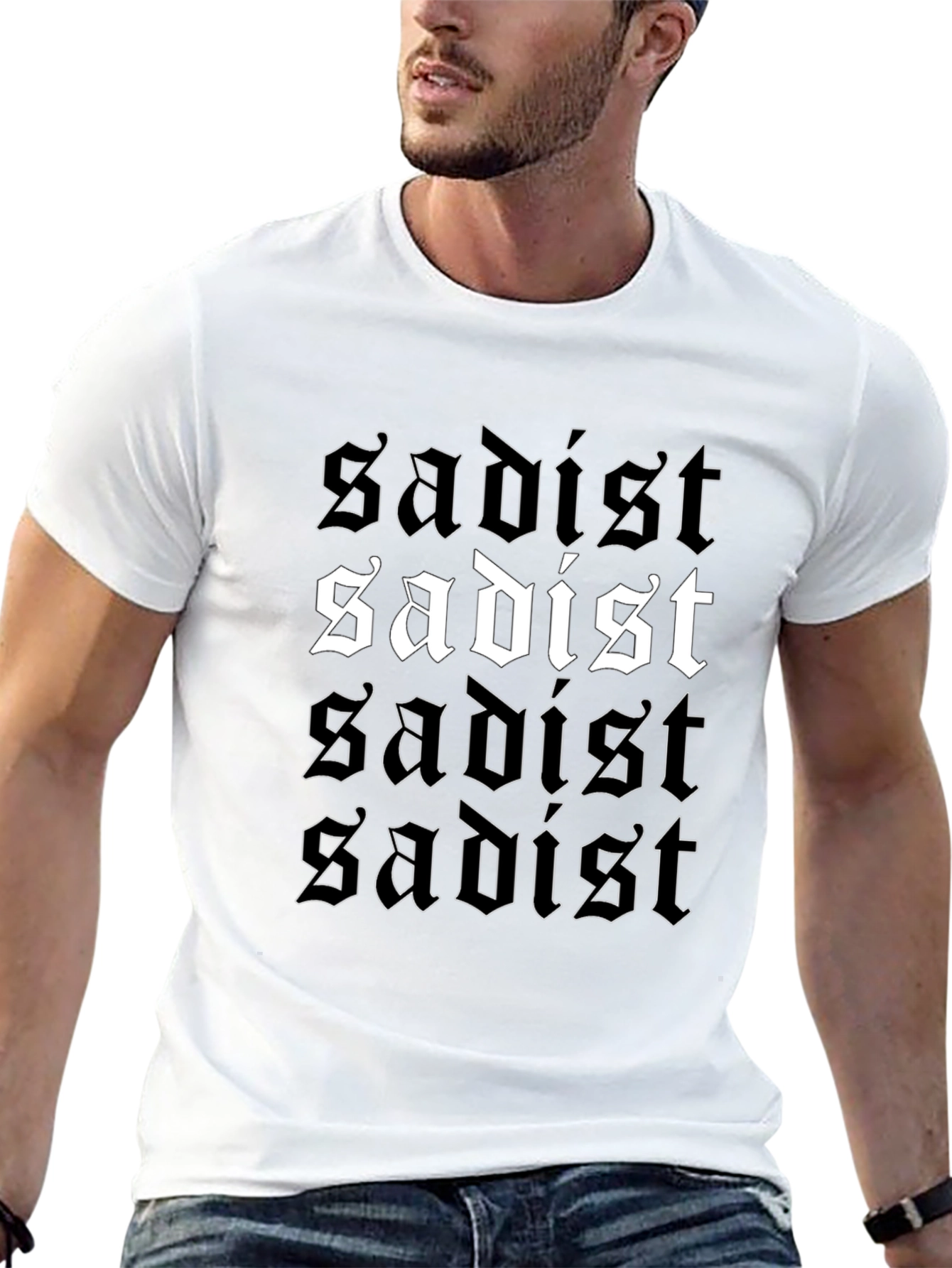 Sadist Graphic Tee - Edgy Black T-Shirt