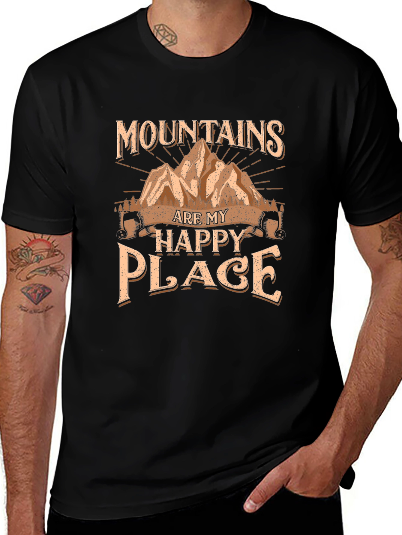 Mountains are My Happy Place Graphic Tee