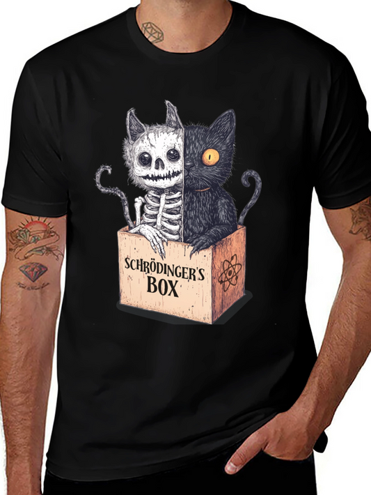 Schrödingers Cat T-Shirt - Half Dead Half Alive