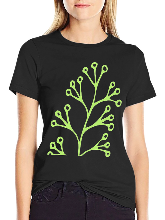 Botanical Print Tee - Modern Casual Wear