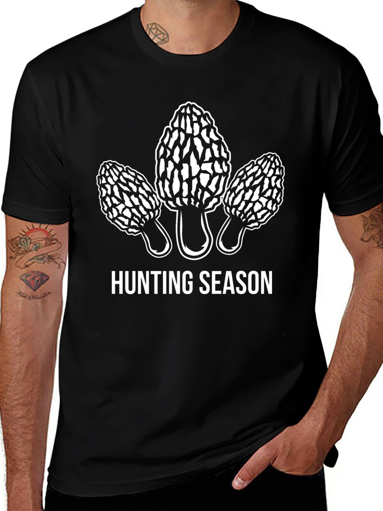 Morel Mushroom Hunting Season Graphic Tee