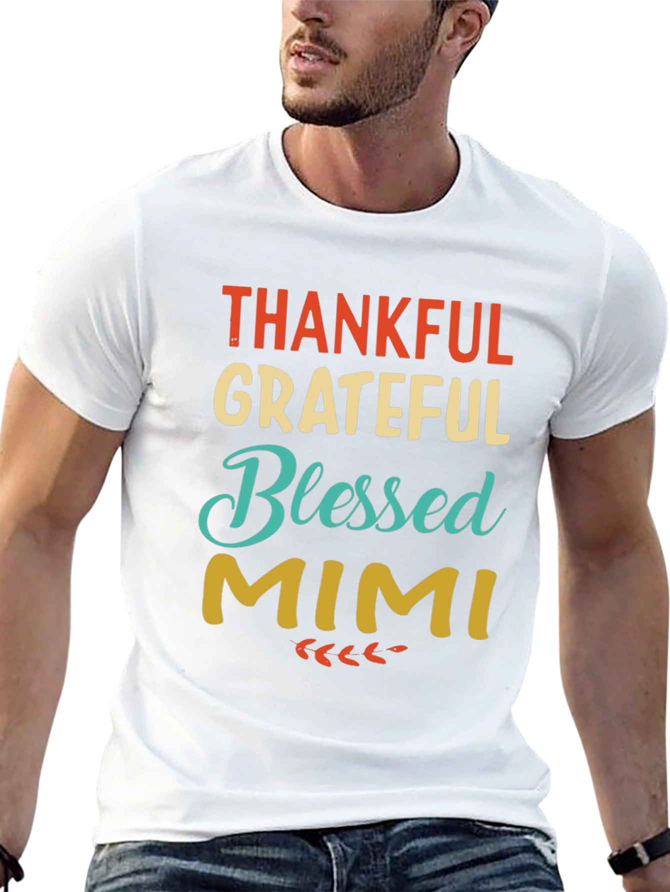 Thankful Grateful Blessed Mimi Graphic Tee