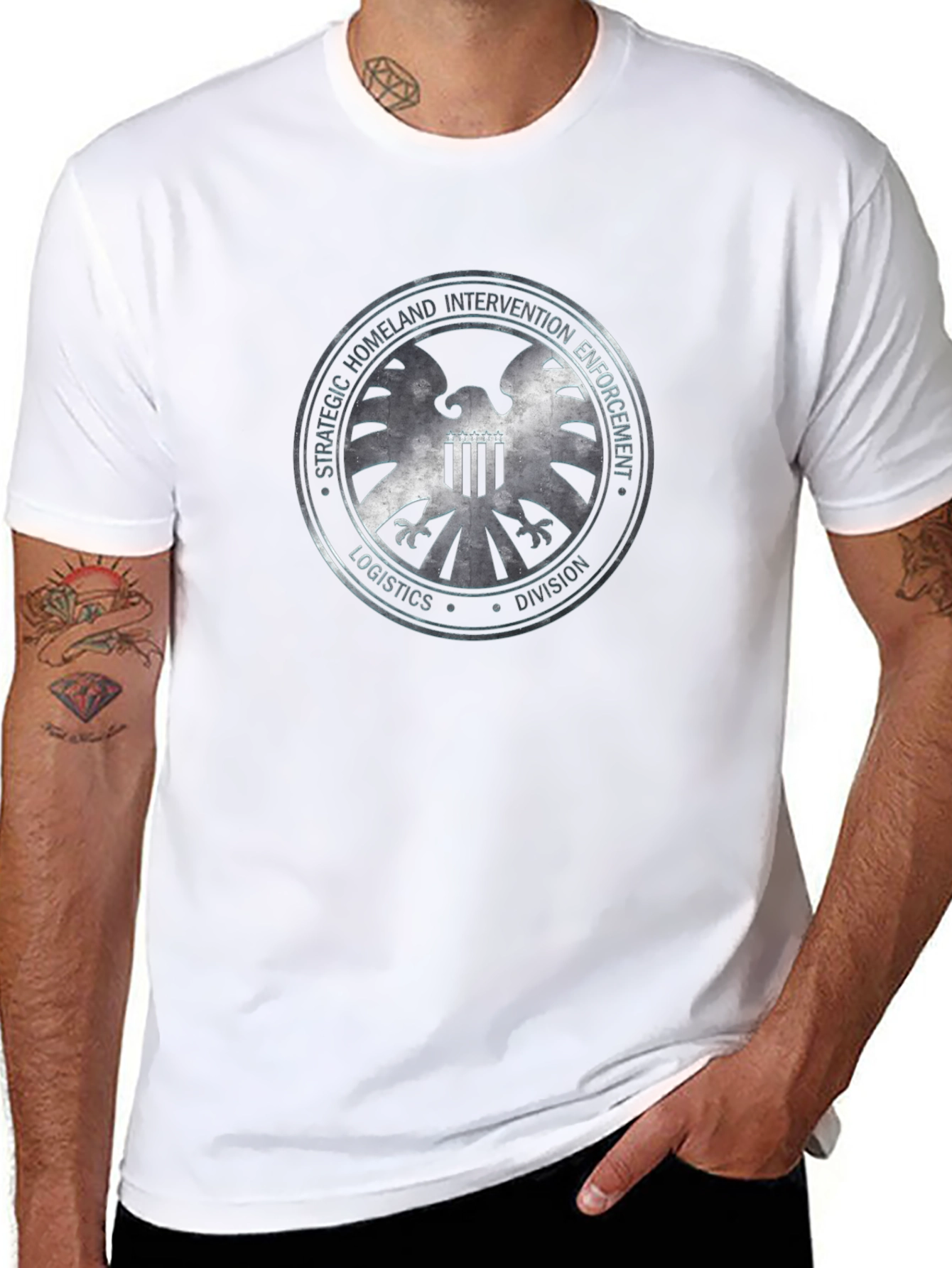S.H.I.E.L.D. Logistics Division Black T-Shirt