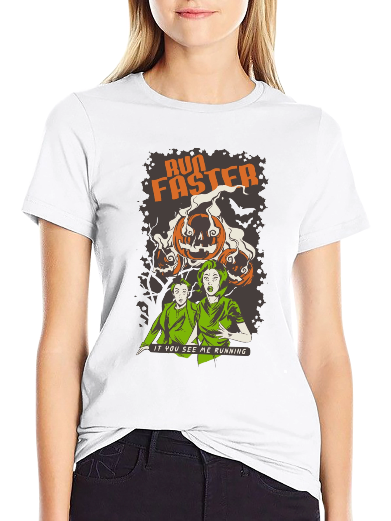 Run Faster Halloween T-Shirt - Spooky Season