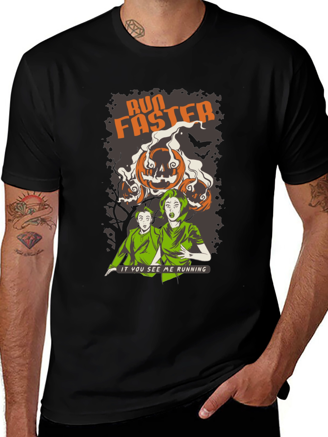 Run Faster Halloween T-Shirt - Spooky Season