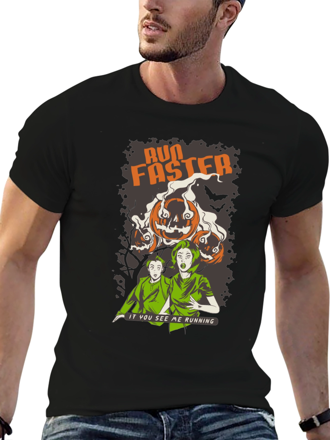 Run Faster Halloween T-Shirt - Spooky Season