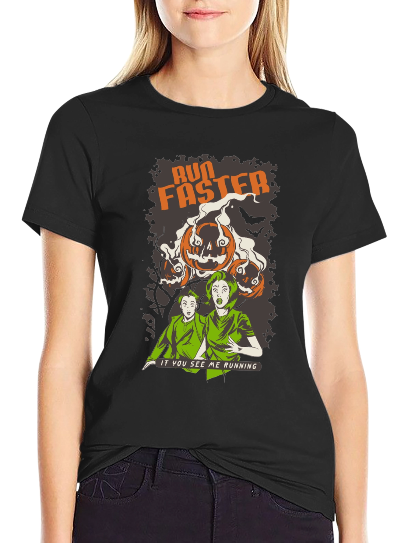Run Faster Halloween T-Shirt - Spooky Season