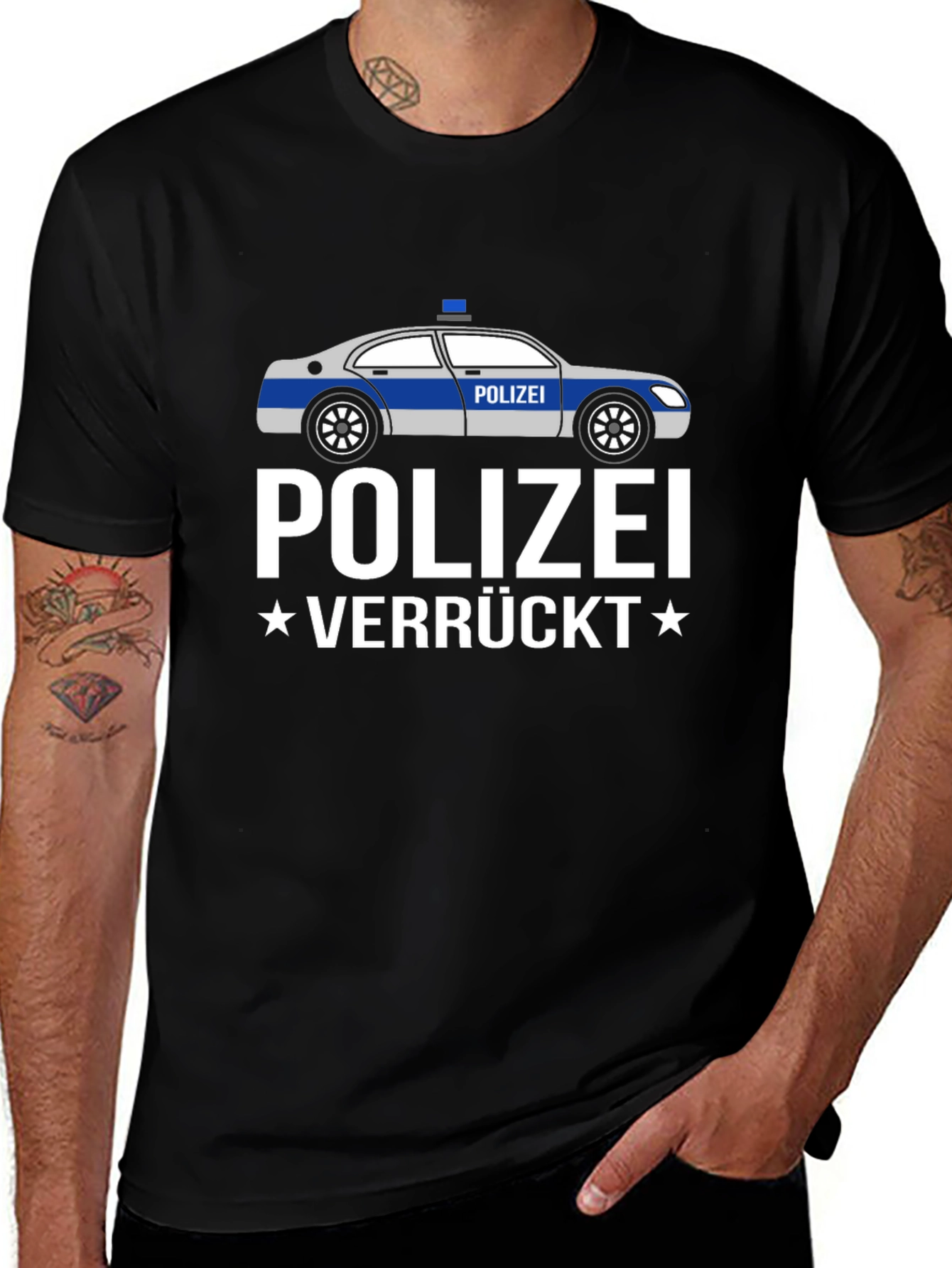 Polizei Verruckt Graphic T-Shirt