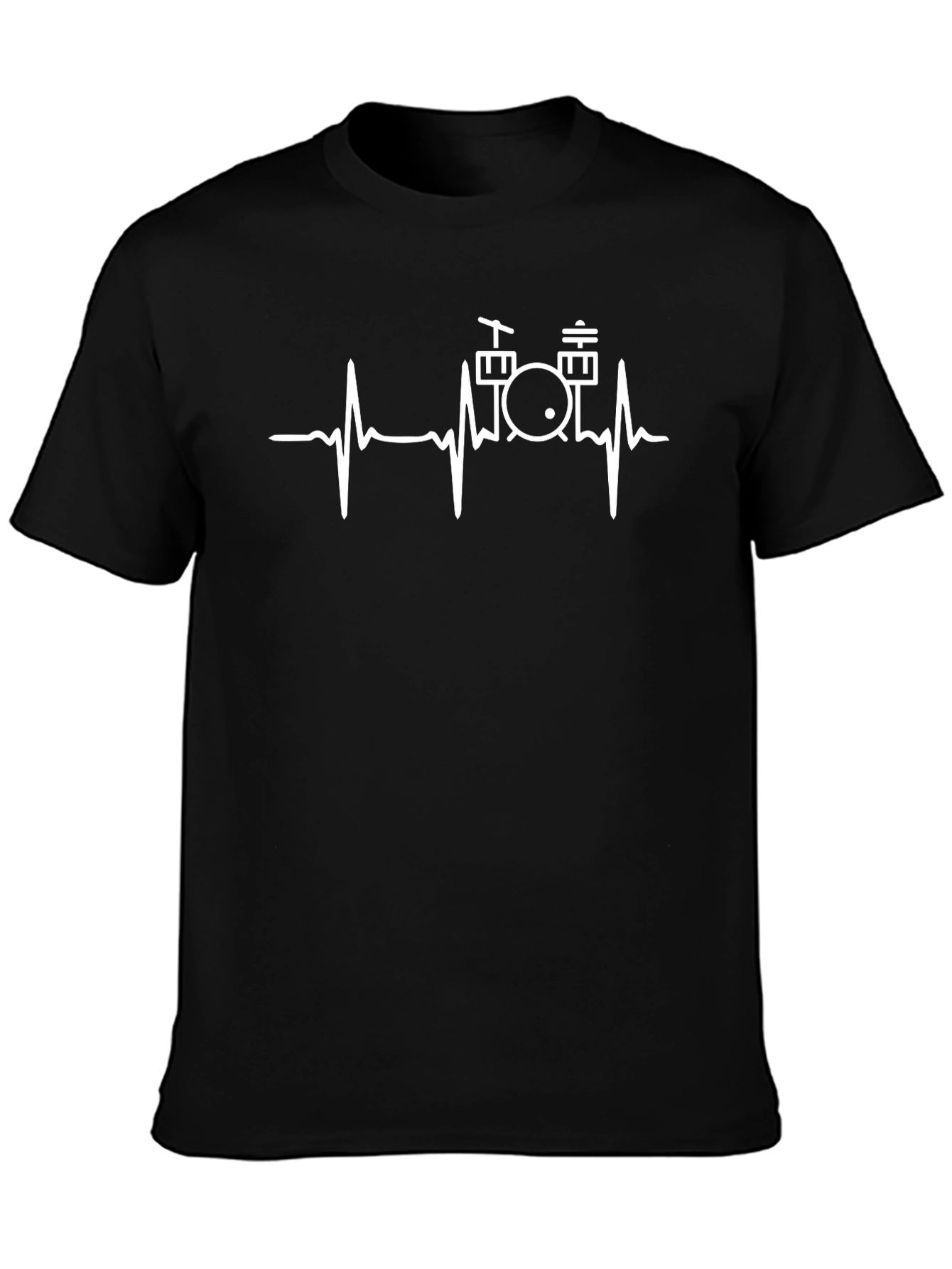 Drumbeat Heartbeat T-Shirt - Music Lover Tee