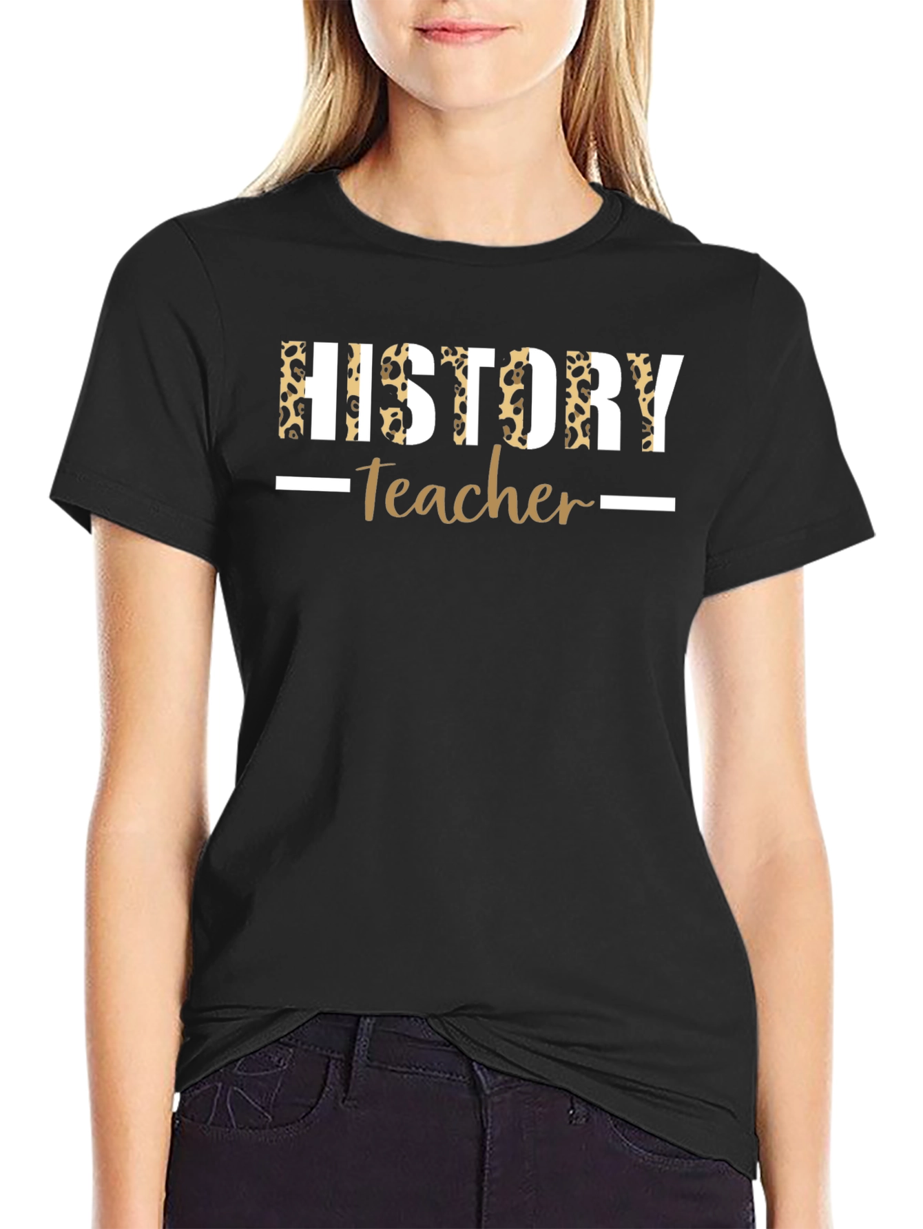 History Teacher Leopard Print T-Shirt