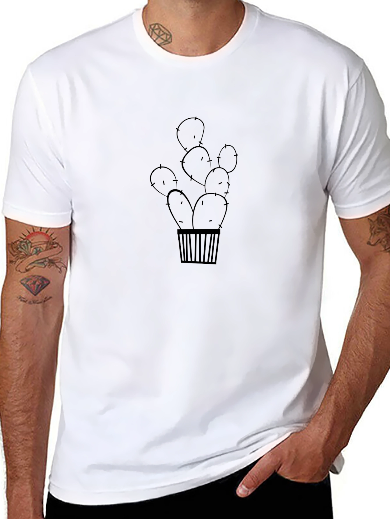 Black Cactus T-Shirt - Stylish & Unique Design