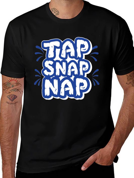 Tap Snap Nap Funny Graphic Tee