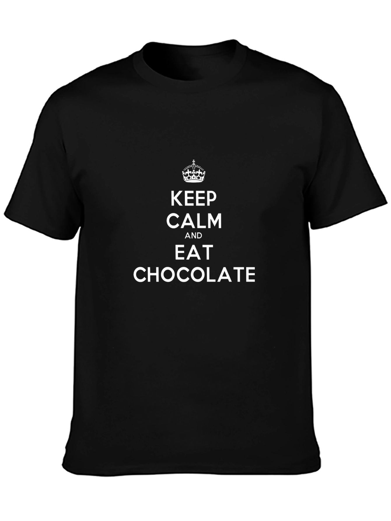 Keep Calm and Eat Chocolate T-Shirt - Black