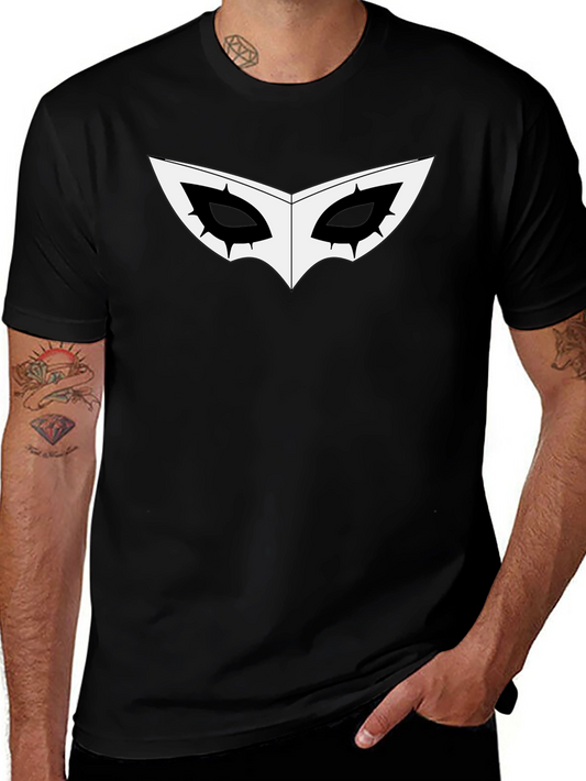 Black Joker Mask Graphic T-Shirt