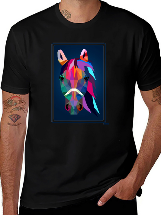 Geometric Horse Graphic Tee
