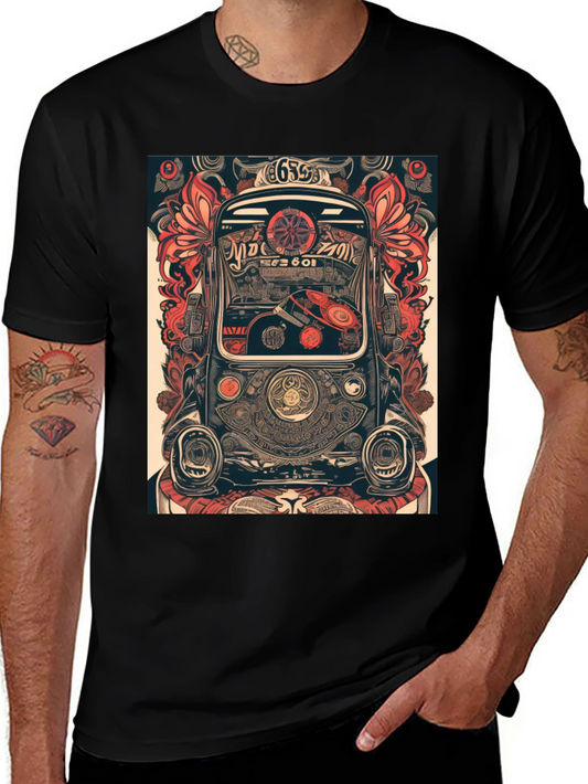 Retro Car Art T-Shirt