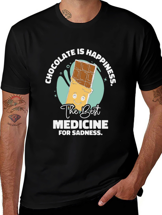Chocolate is Happiness Graphic T-Shirt