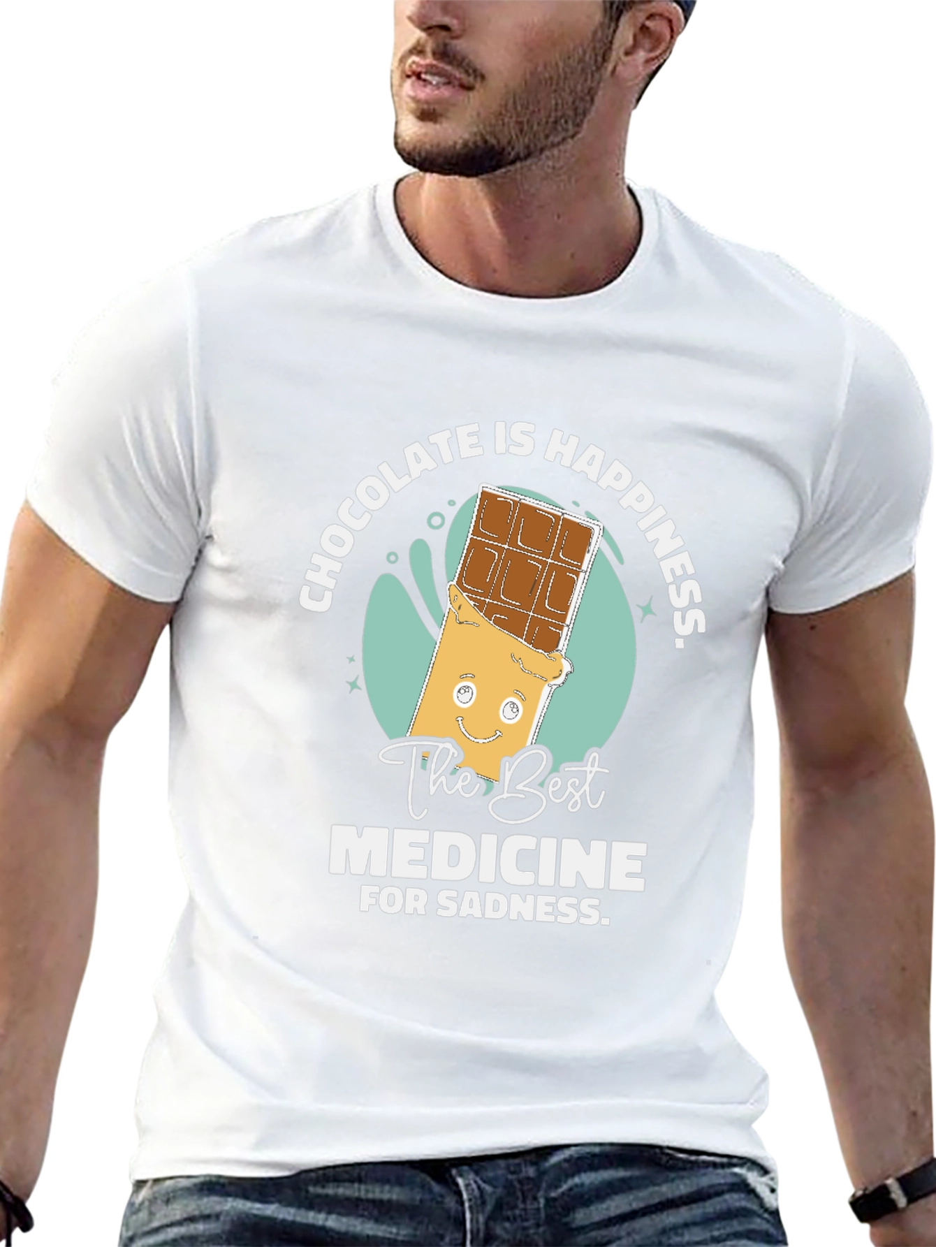 Chocolate is Happiness Graphic T-Shirt