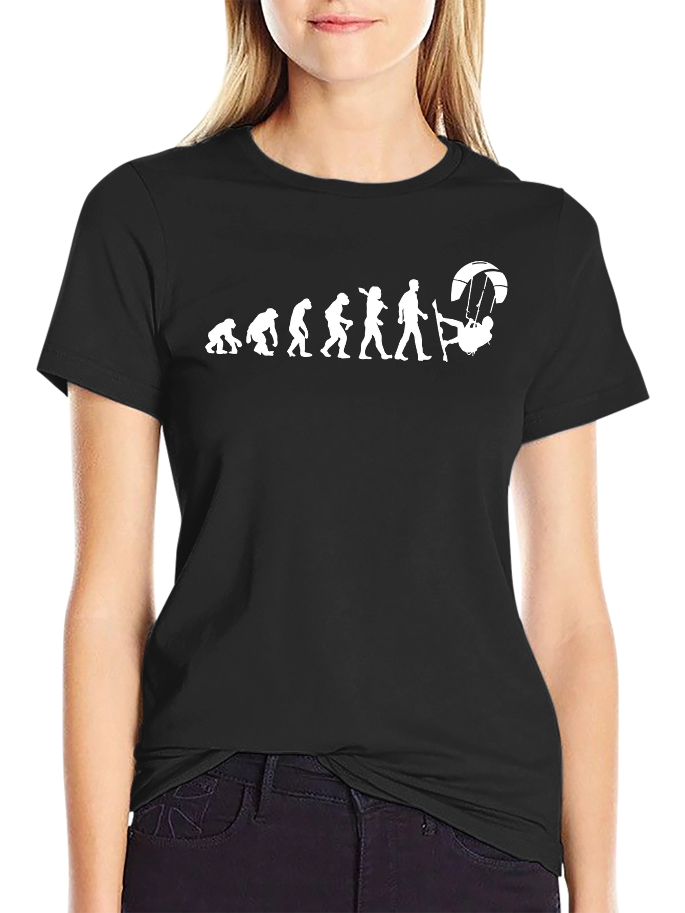 Evolution of Kiteboarding T-Shirt - Black