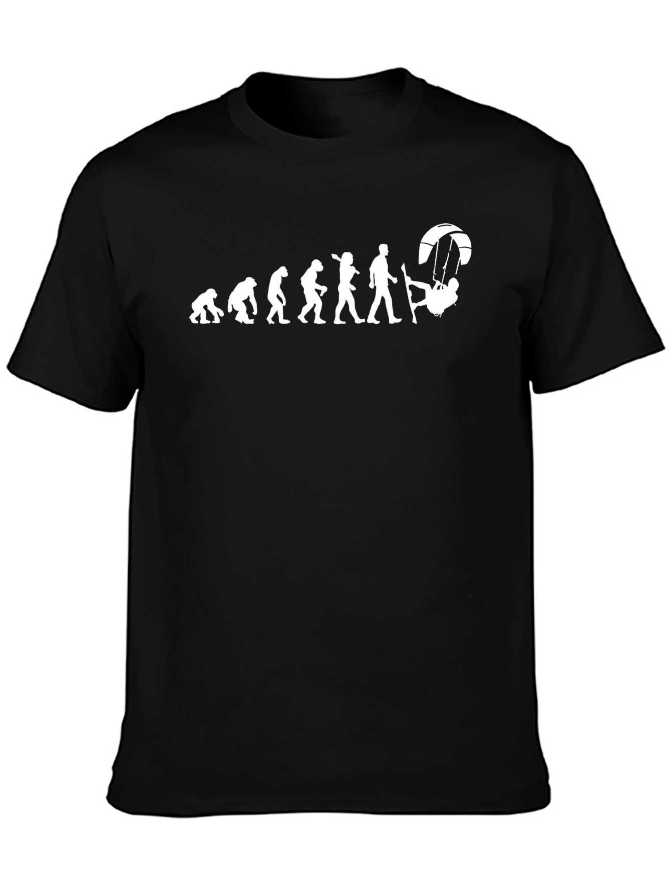 Evolution of Kiteboarding T-Shirt - Black