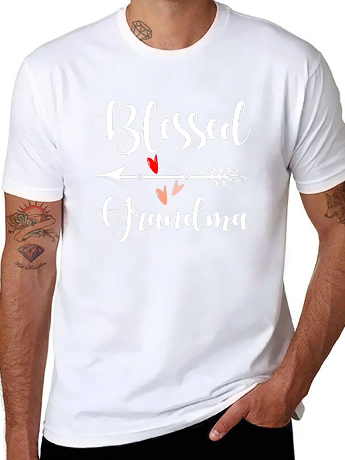 Blessed Grandma Graphic Tee - Black