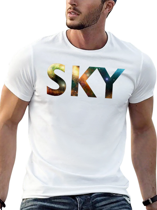 Sky Graphic Black T-Shirt