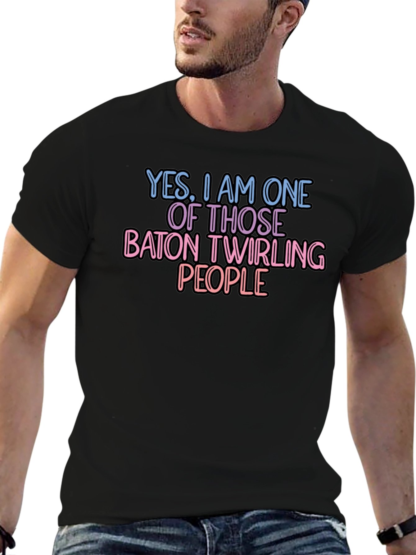 Baton Twirling People Graphic T-Shirt