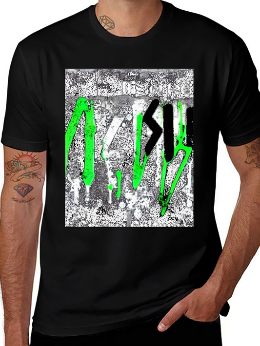 Distorted Graffiti Style T-Shirt