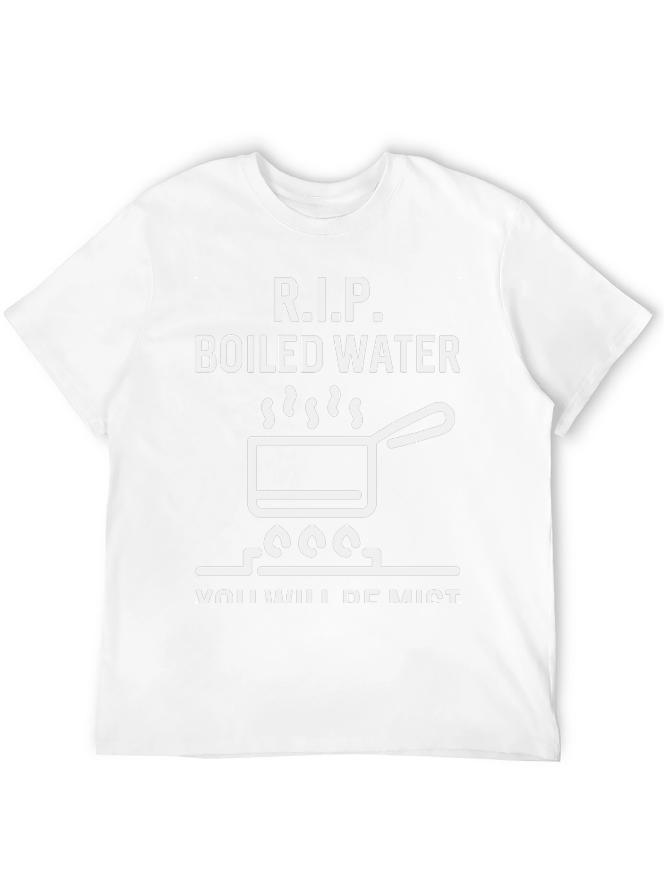 RIP Boiled Water Funny Graphic T-Shirt