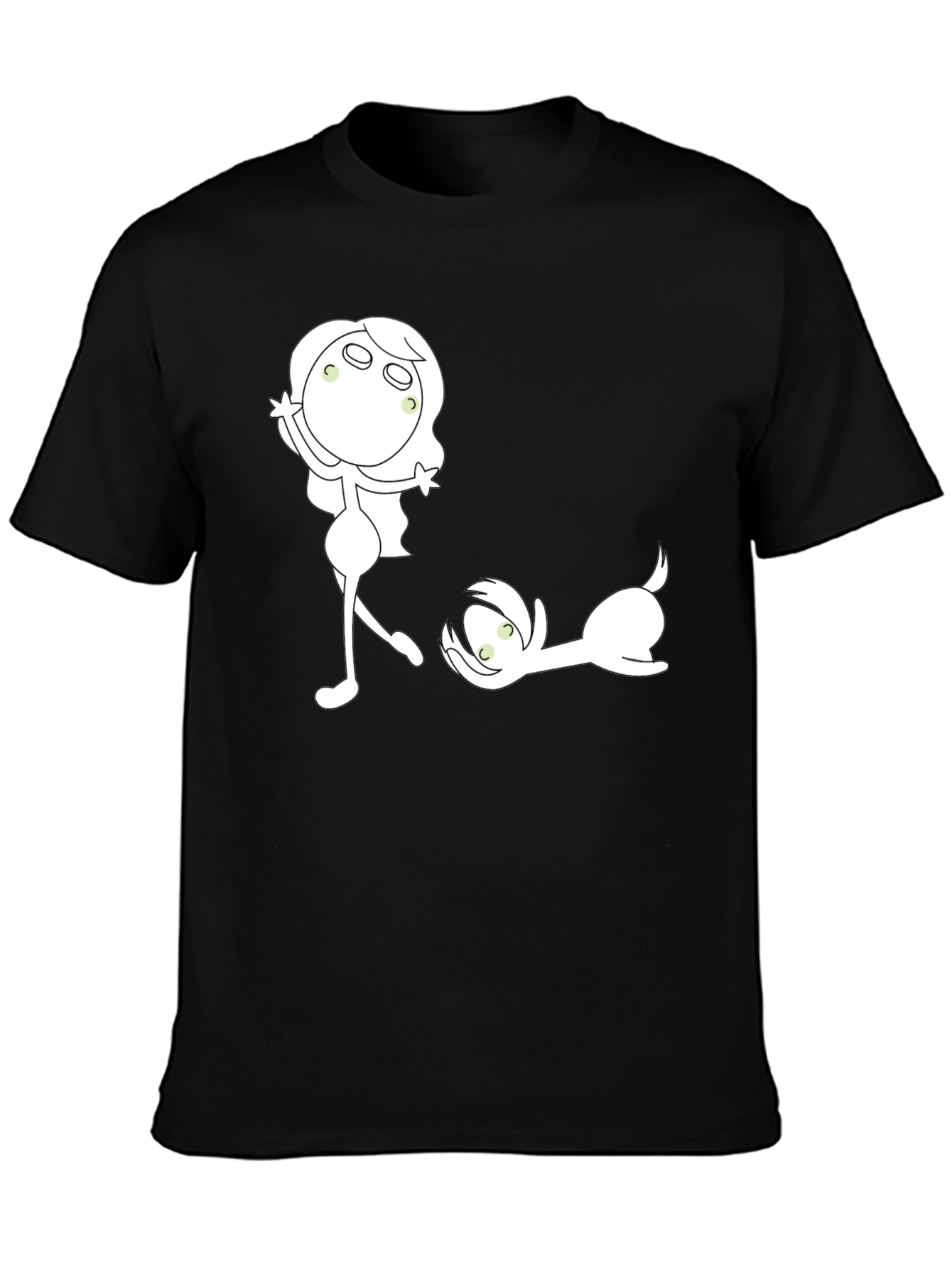 Fun Graphic Print Crew Neck T-Shirt