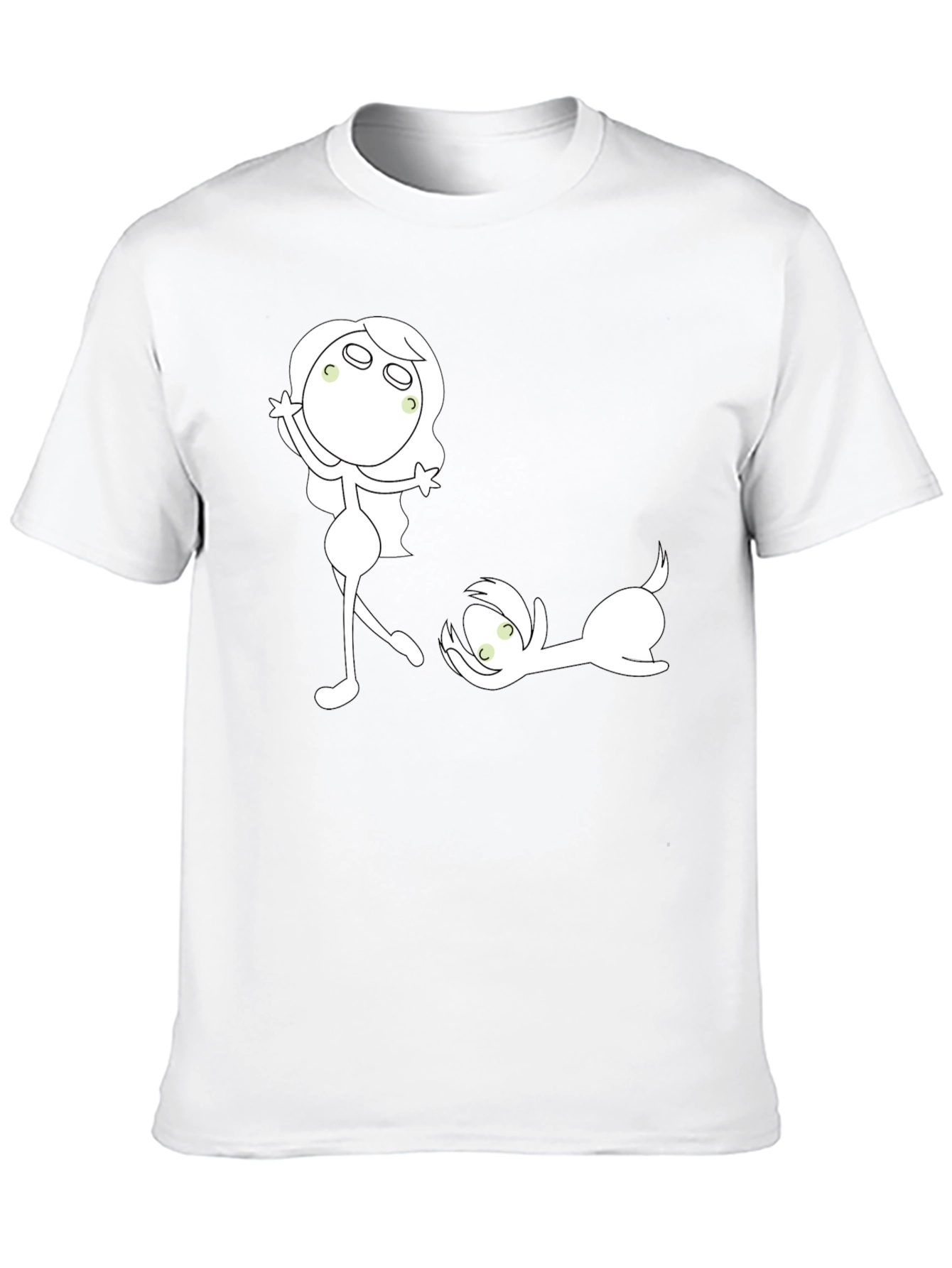 Fun Graphic Print Crew Neck T-Shirt