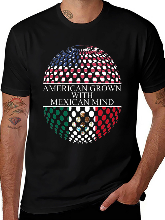 American Grown with Mexican Mind Graphic T-Shirt