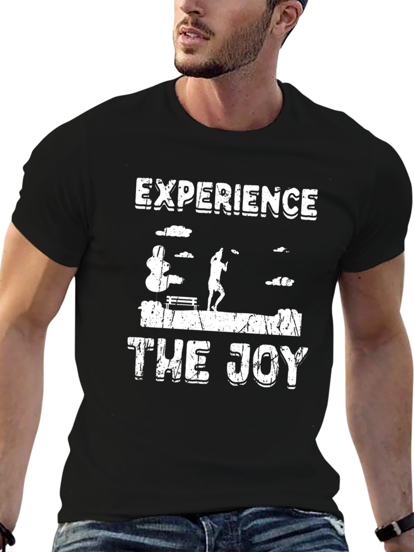 Experience The Joy Graphic Tee - Black