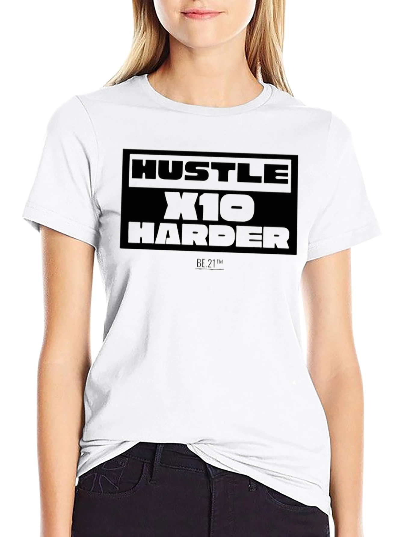 Hustle X10 Harder Black T-Shirt