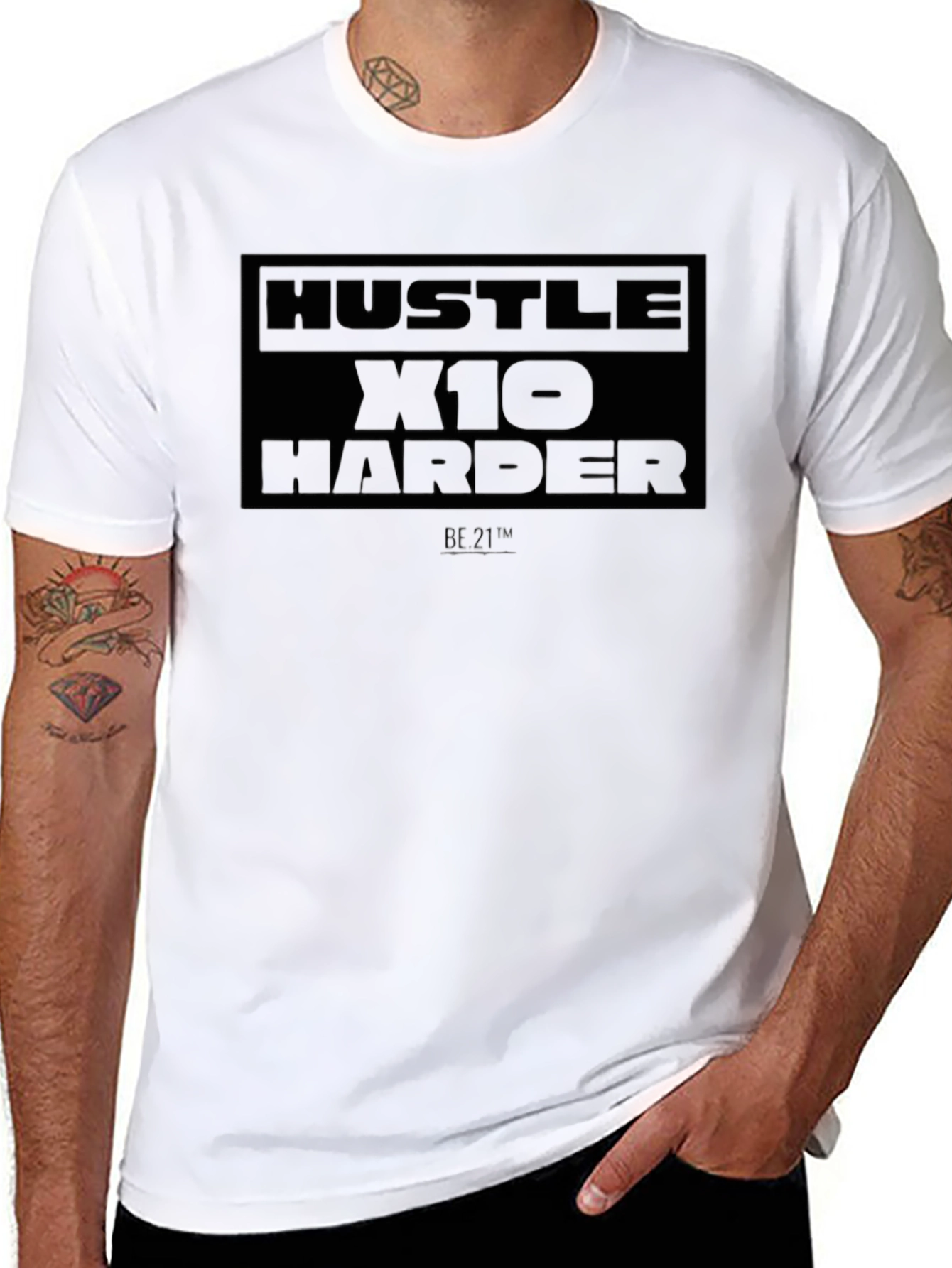 Hustle X10 Harder Black T-Shirt