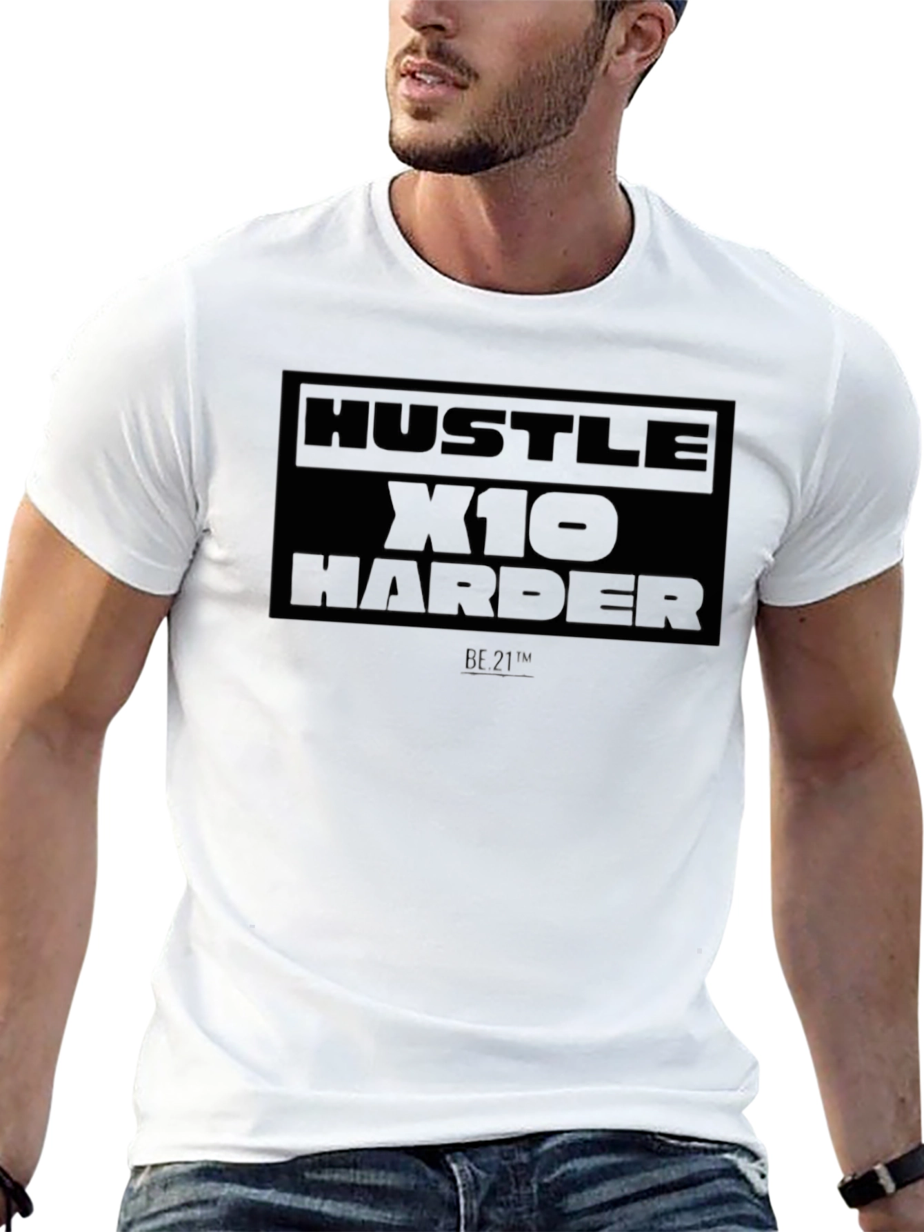 Hustle X10 Harder Black T-Shirt