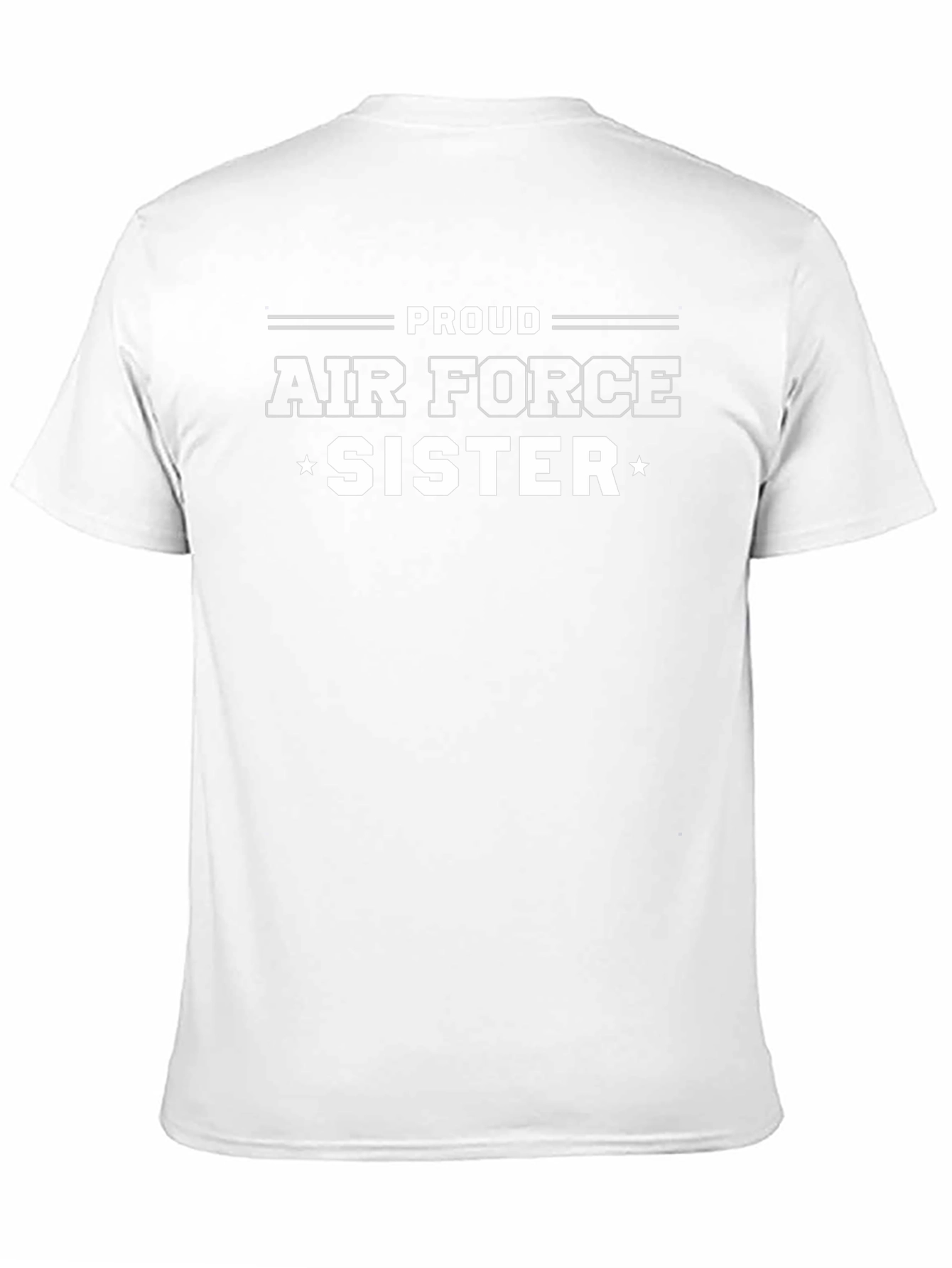 Proud Air Force Sister T-Shirt - Black