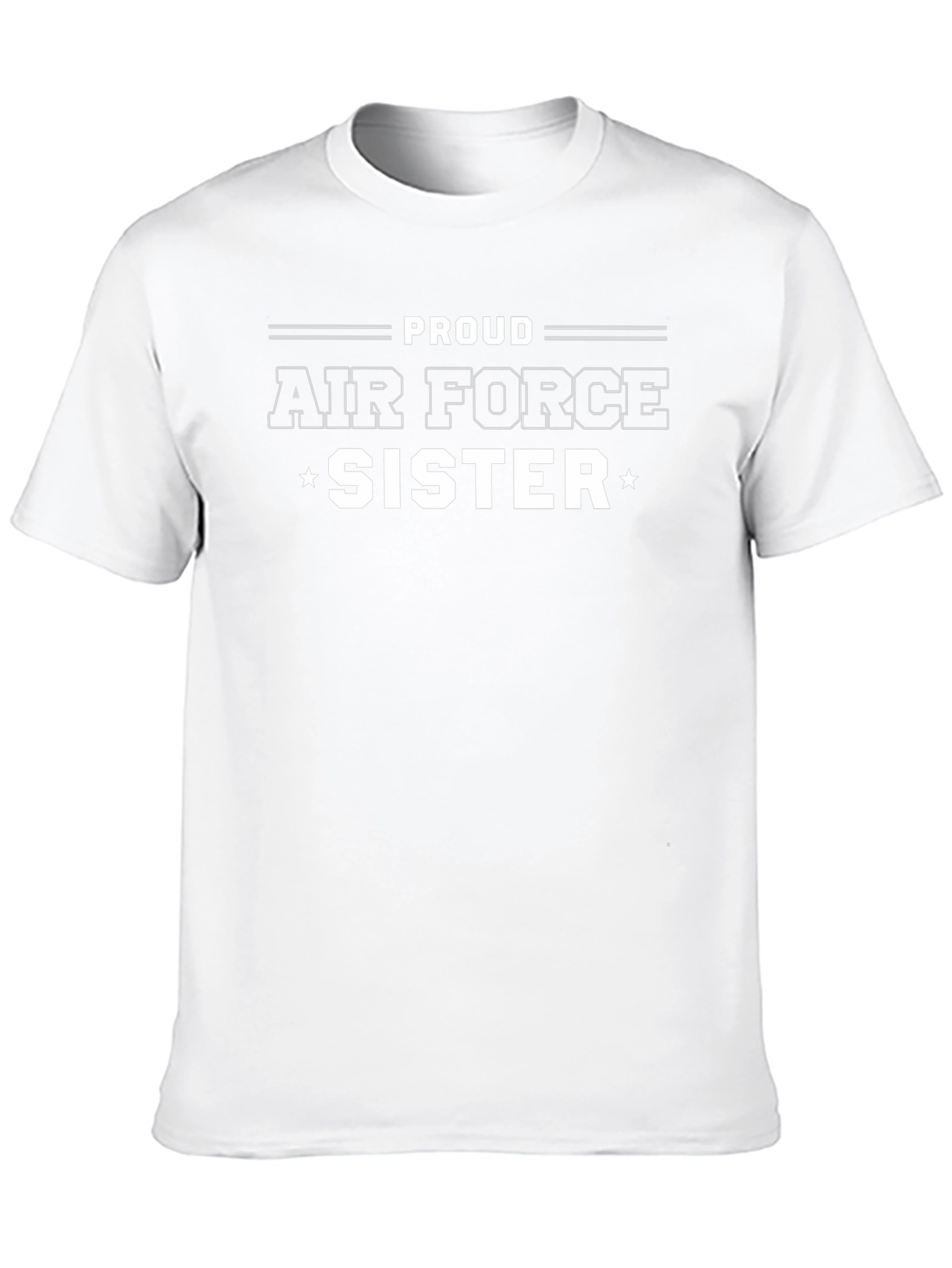 Proud Air Force Sister T-Shirt - Black