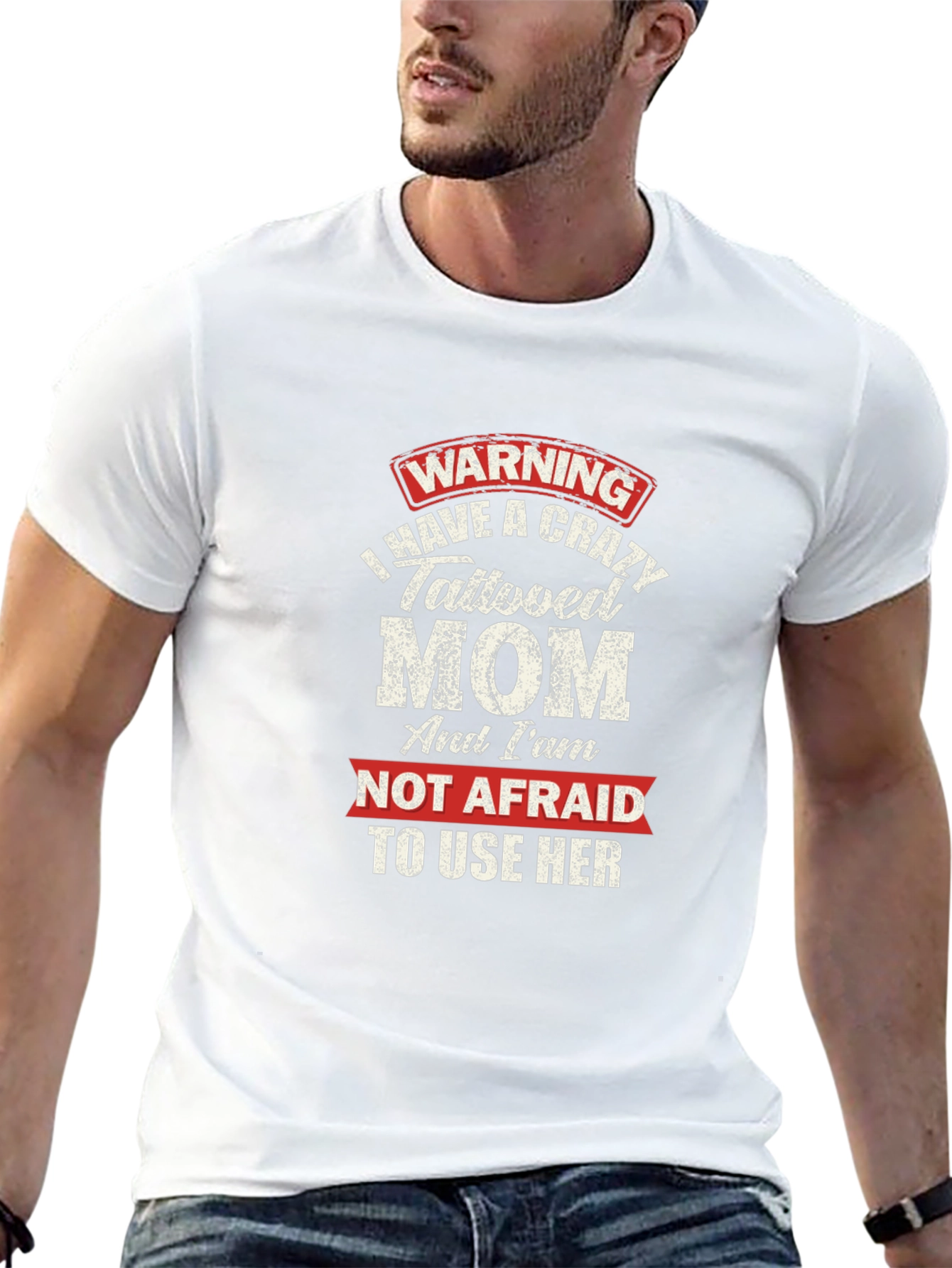 Crazy Tattooed Mom Graphic Tee - Novelty Gift T-Shirt