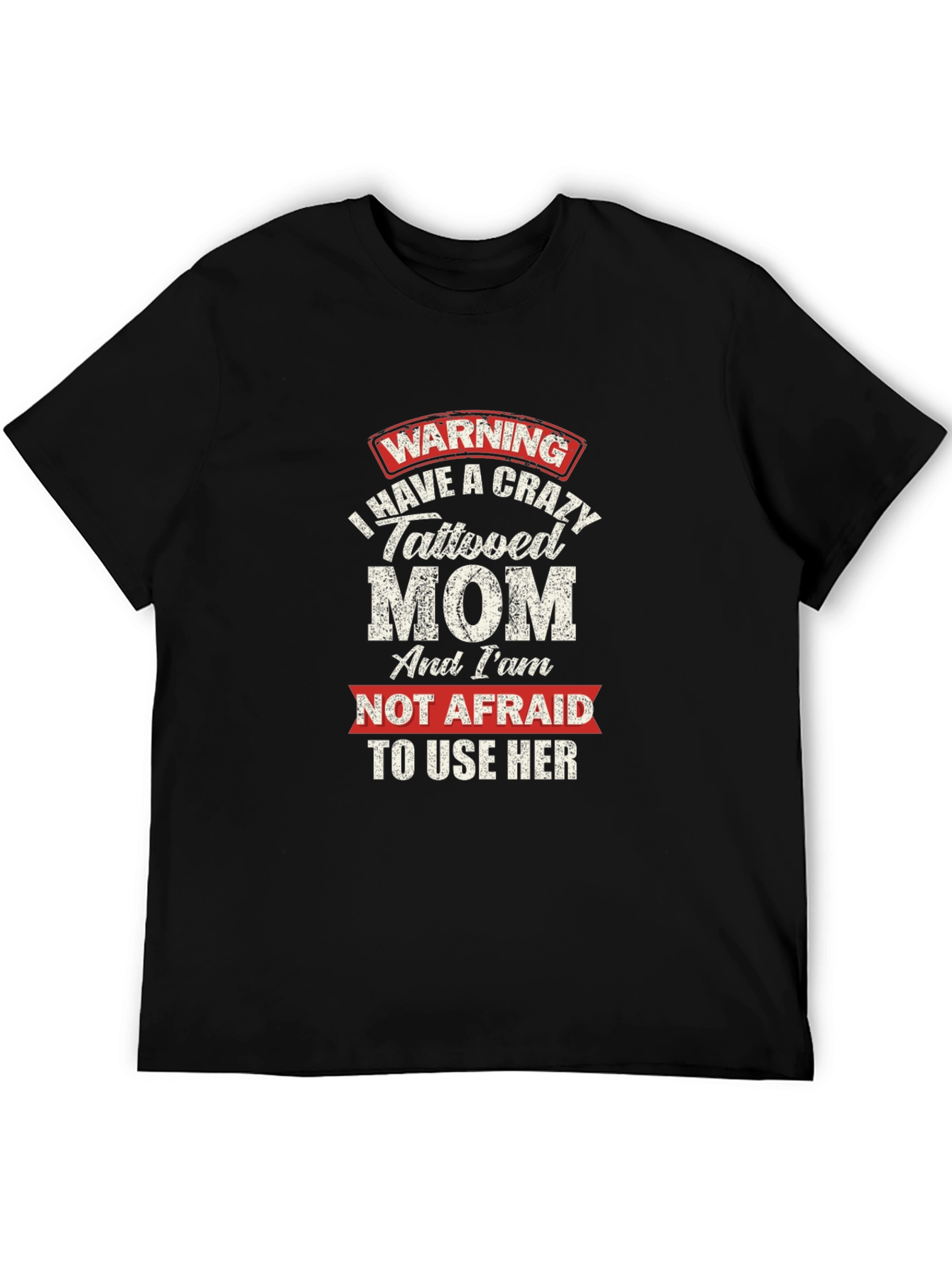 Crazy Tattooed Mom Graphic Tee - Novelty Gift T-Shirt