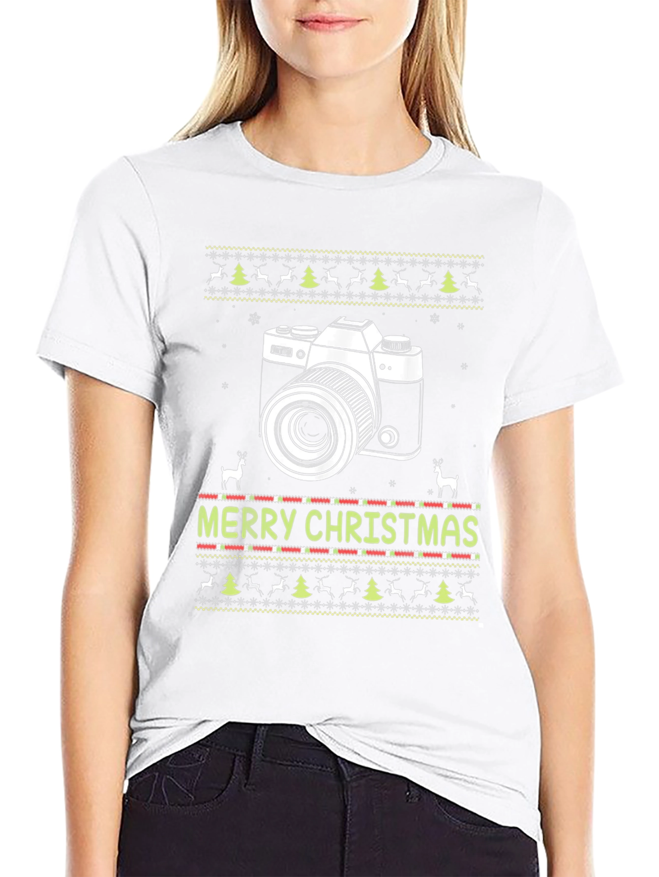 Photographer Christmas Ugly Sweater T-Shirt