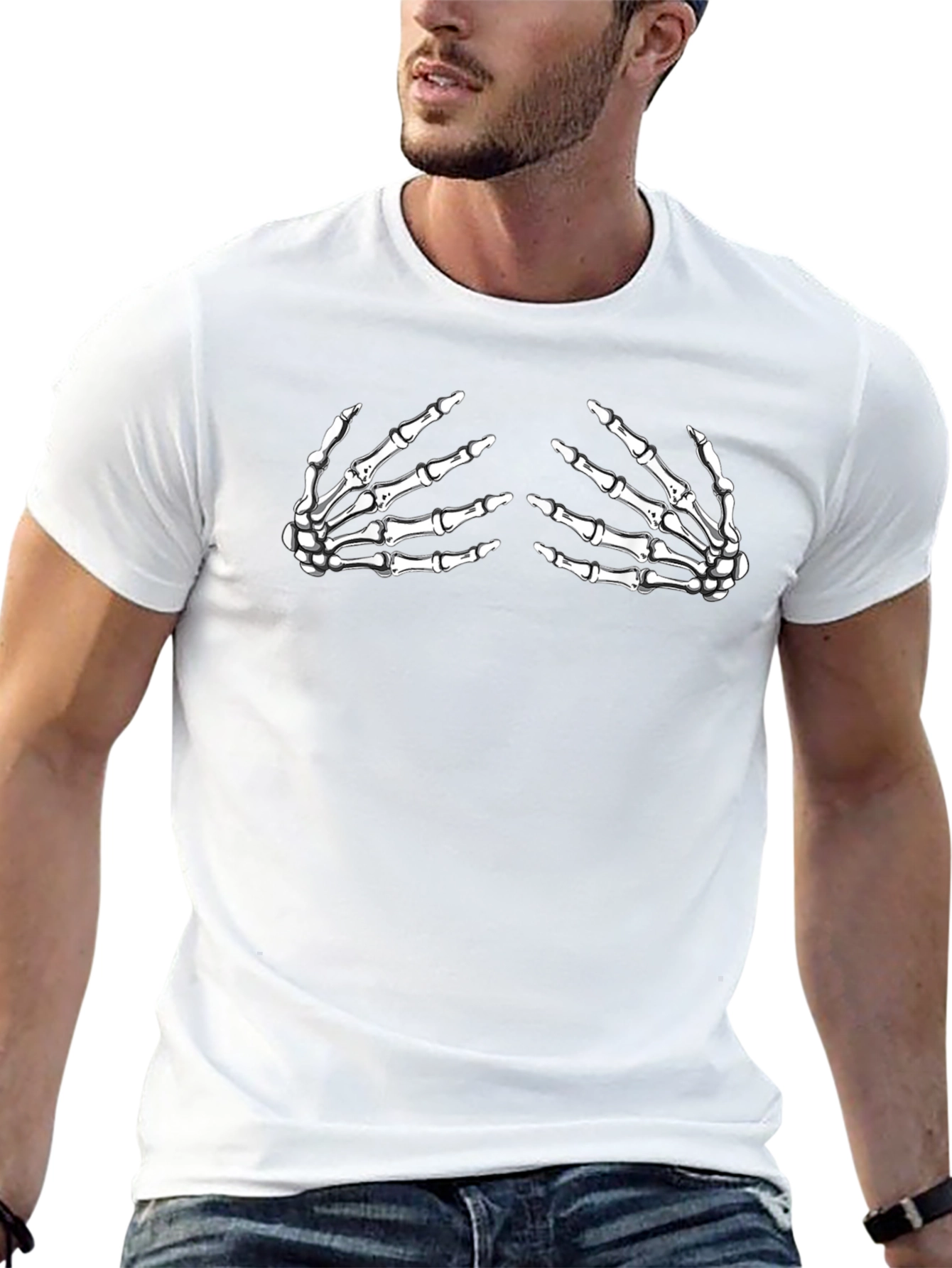 Skeleton Hand T-Shirt - Halloween Graphic Tee