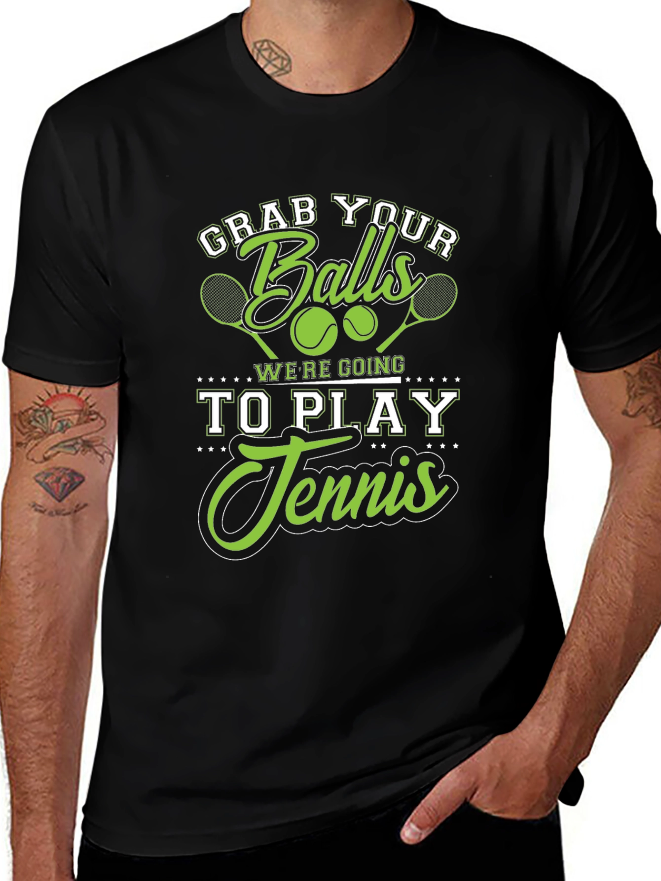 Grab Your Balls Tennis Graphic Tee