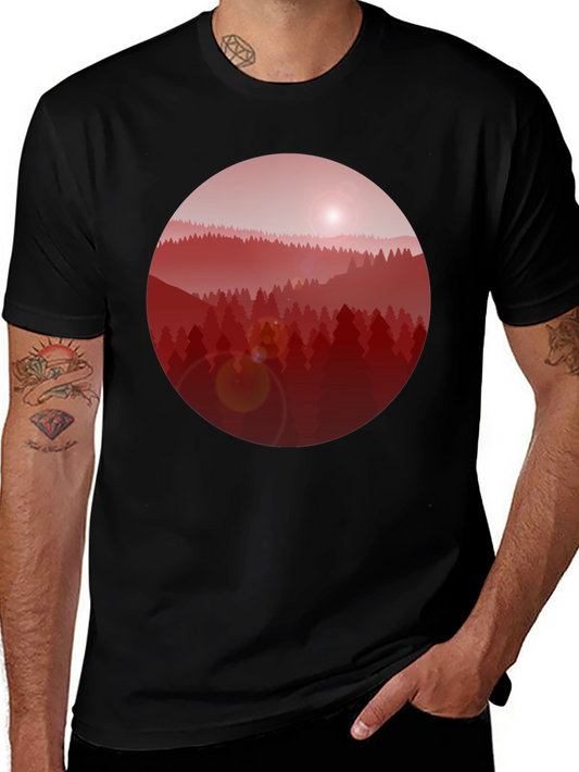 Red Forest Graphic T-Shirt