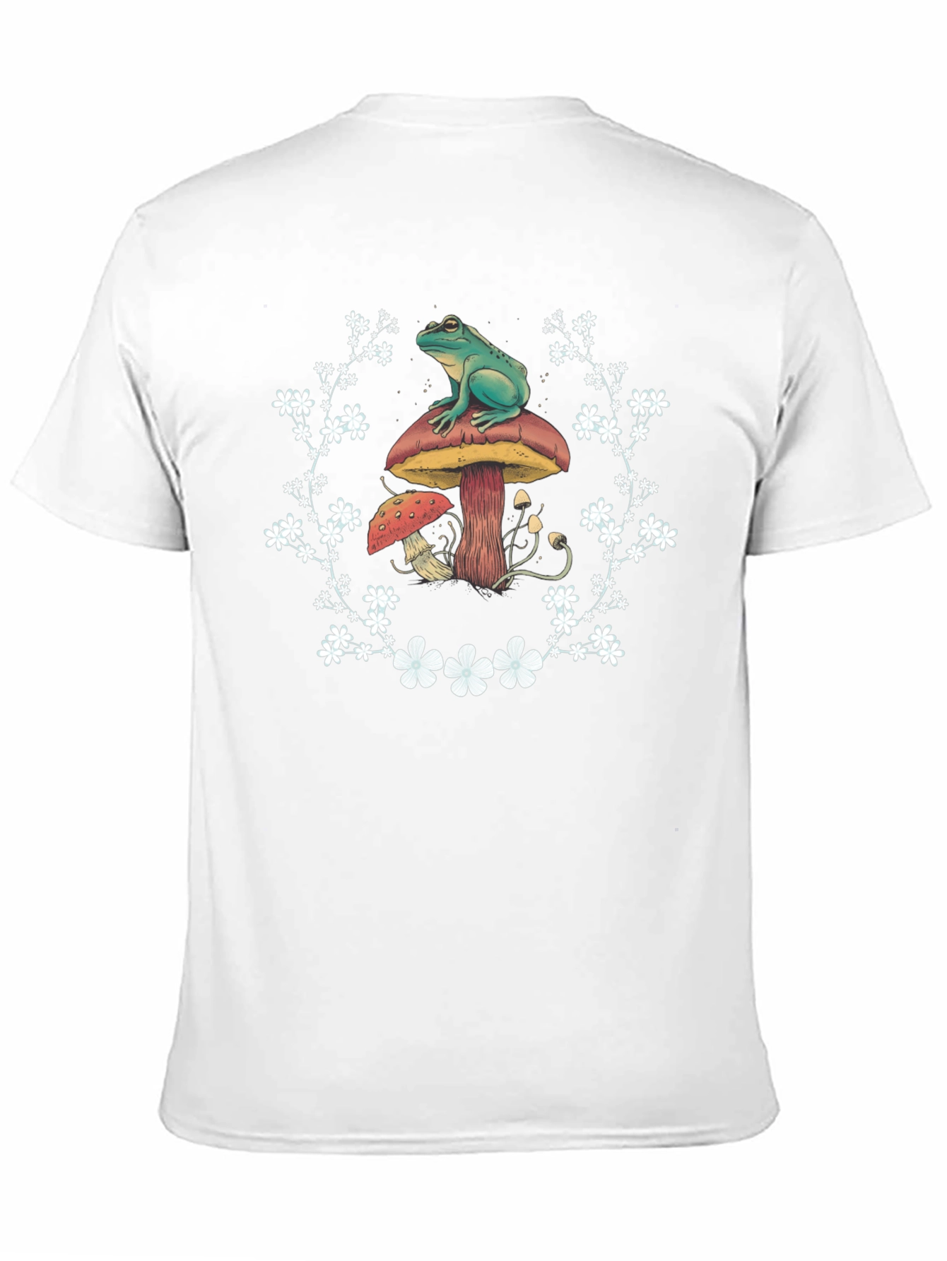 Frog and Mushroom T-Shirt - Unique Graphic Tee